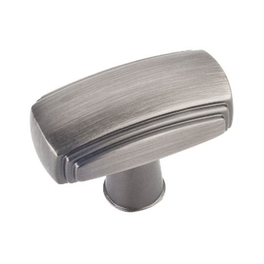 1 9/16in. x 13/16in. Zinc Die Cast Cabinet Knob Finish: Brushed Pewter.